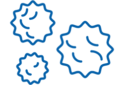 Icon representing stage III melanoma. Icon representing stage III melanoma.