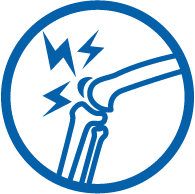 Icon representing arthritis. Icon representing arthritis.
