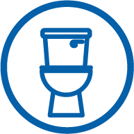Icon representing diarrhoea and vomiting. Icon representing diarrhoea and vomiting.