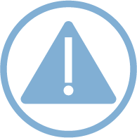 Icon representing severe long-term complications. Icon representing severe long-term complications.