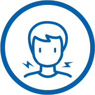 Icon representing lymphadenopathy. Icon representing lymphadenopathy.