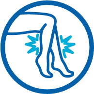 Icon representing myalgia. Icon representing myalgia.