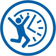 Icon representing impairment of QoL. Icon representing impairment of QoL.