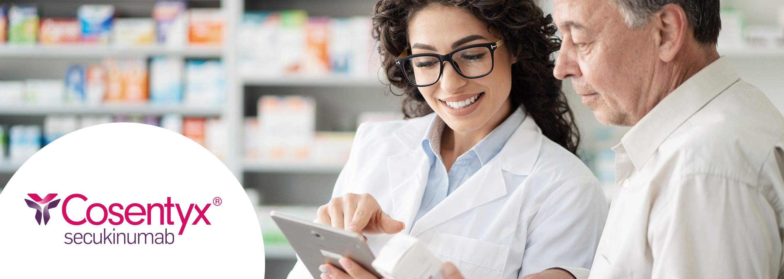 Hero image. COSENTYX® (secukinumab) logo. Hero image. COSENTYX® (secukinumab) logo.