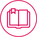 Book icon to represent international guidance to provide appropriate biologics.