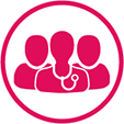 Icon to represent patients. Icon to represent patients.