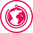 Icon of a globe. Icon of a globe.