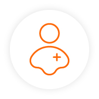 Icon of a person with plus symbol. Icon of a person with plus symbol.