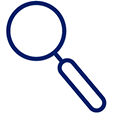 Magnifying glass icon.