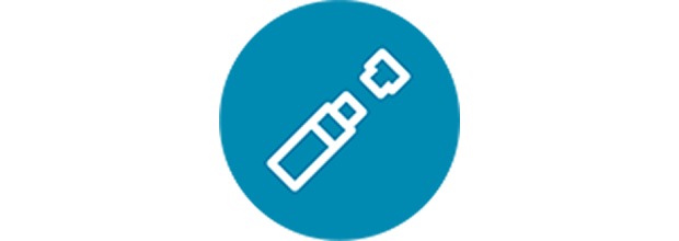 Icon of an injection pen representing injection-related reactions.