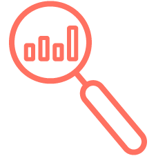 Icon of a magnifying glass.