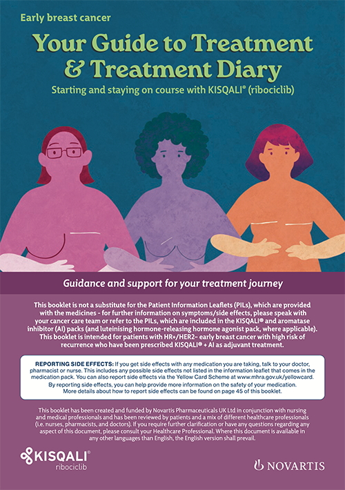 Preview image: eBC KISQALI +AI patient booklet.