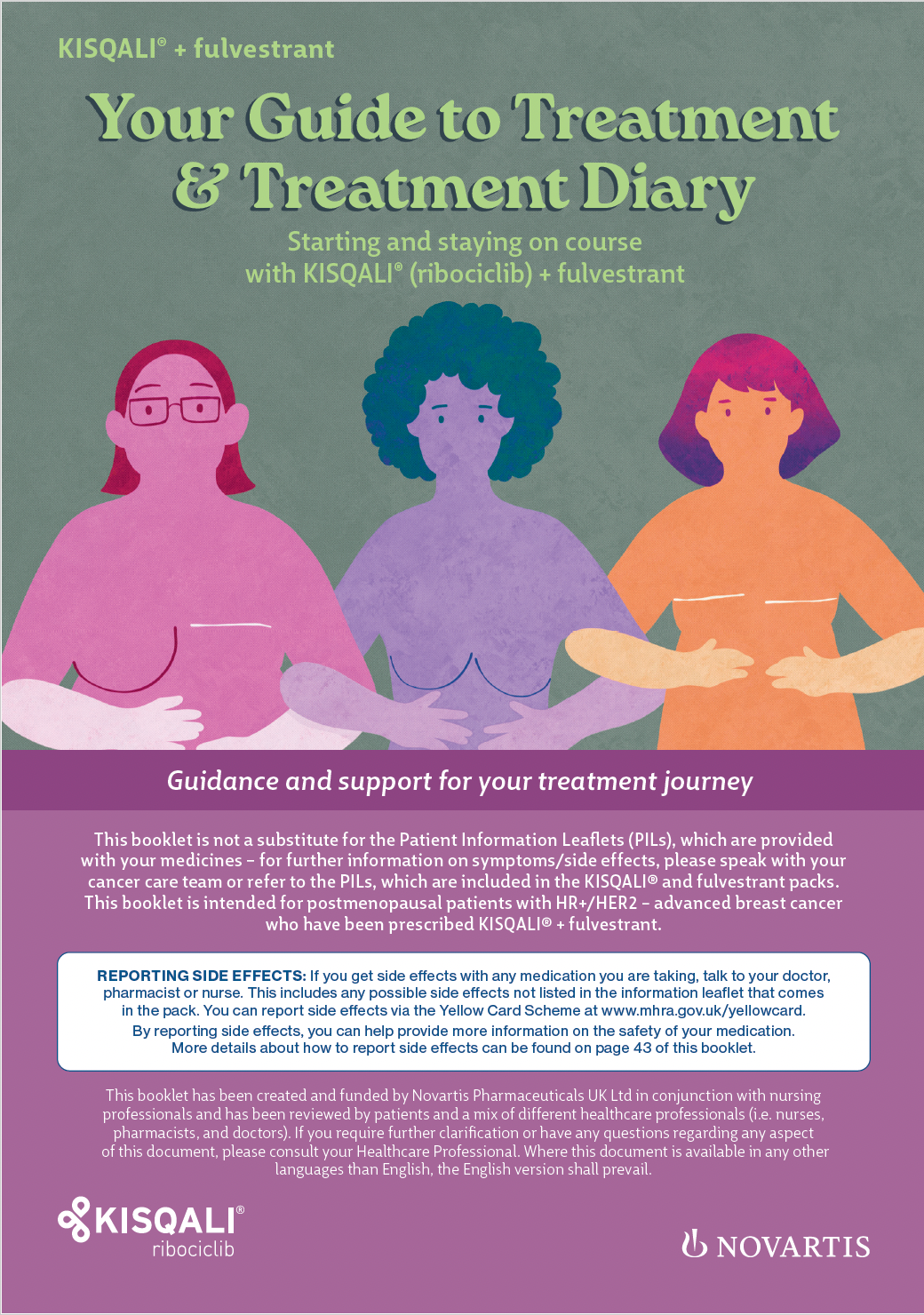 Preview image: aBC KISQALI + fulvestrant patient booklet.