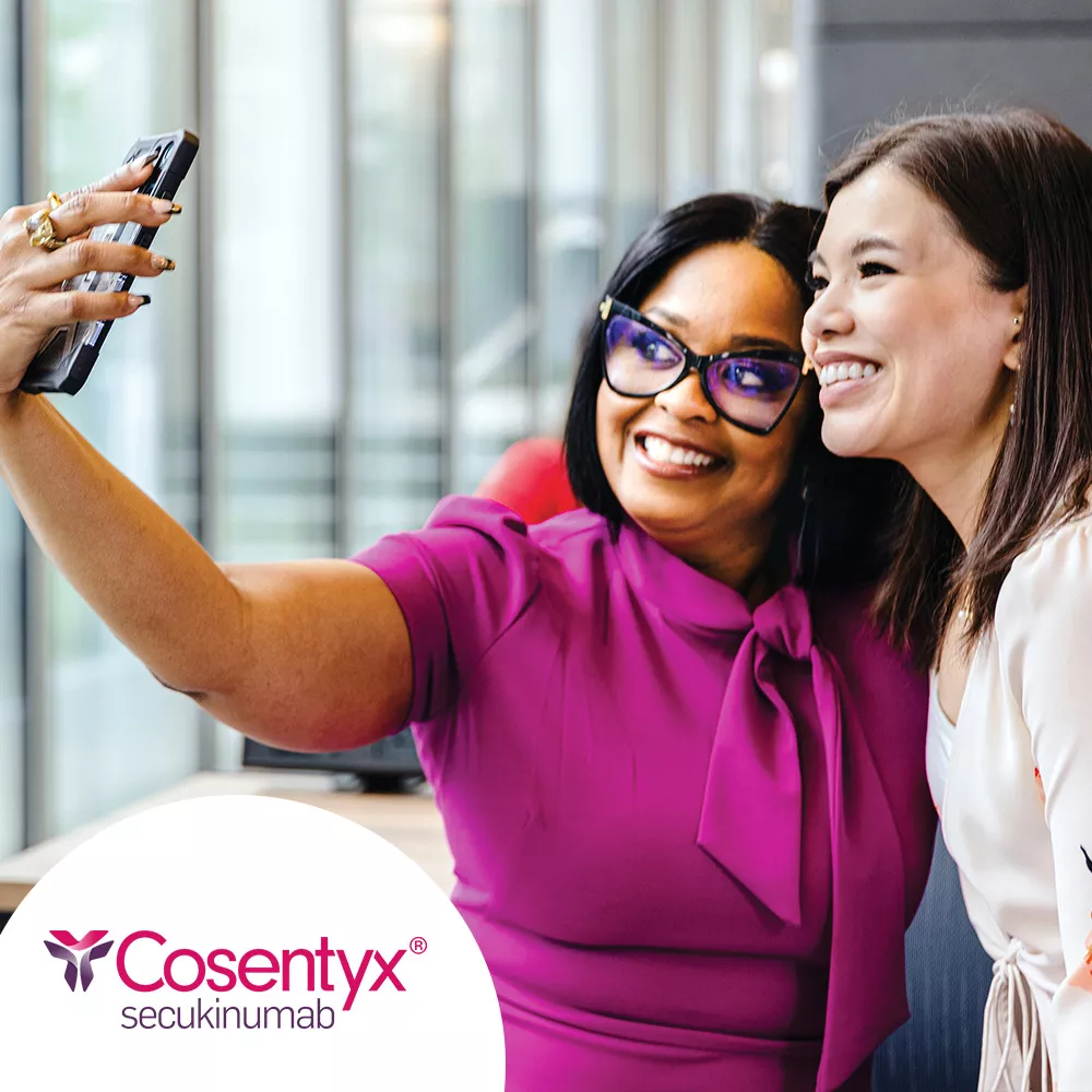 Hero banner. Cosentyx® (secukinumab) logo.