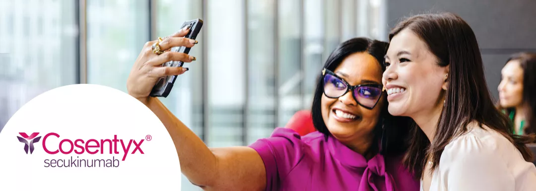 Hero banner. Cosentyx® (secukinumab) logo.