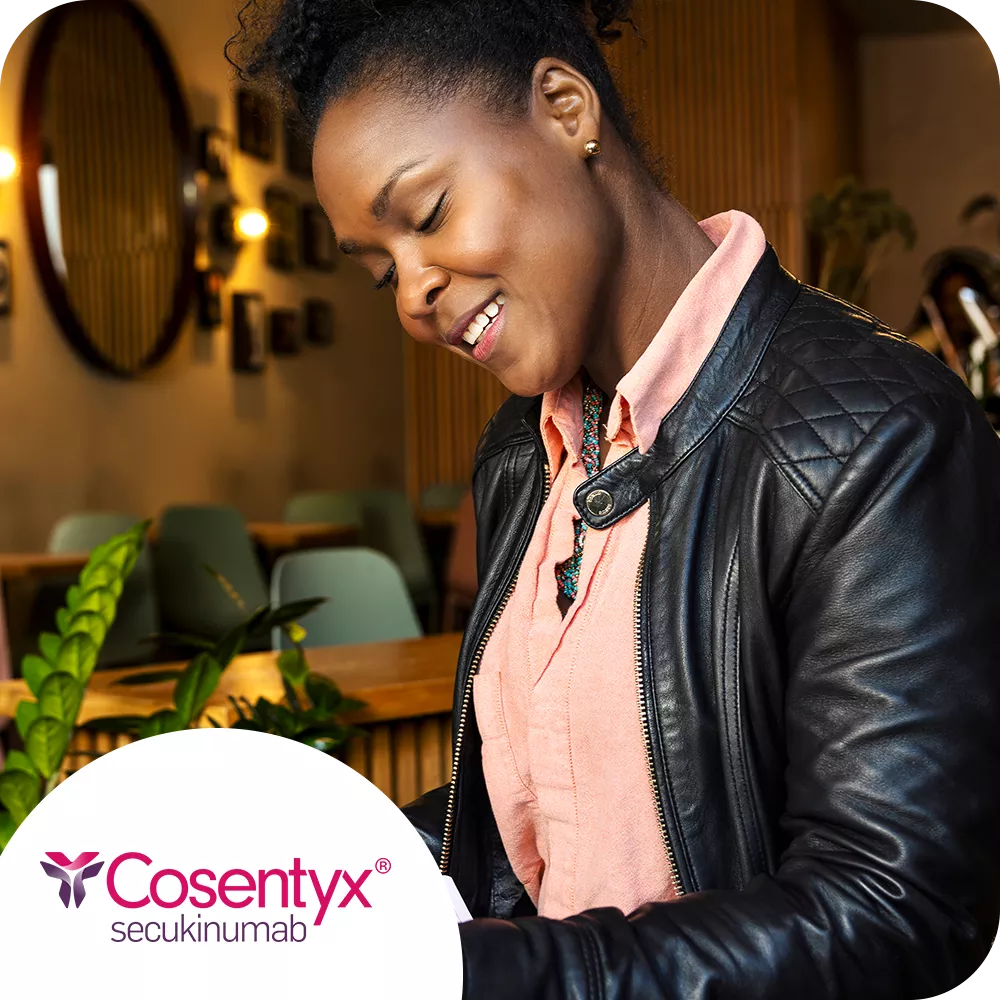 Hero banner. Cosentyx® (secukinumab) logo.