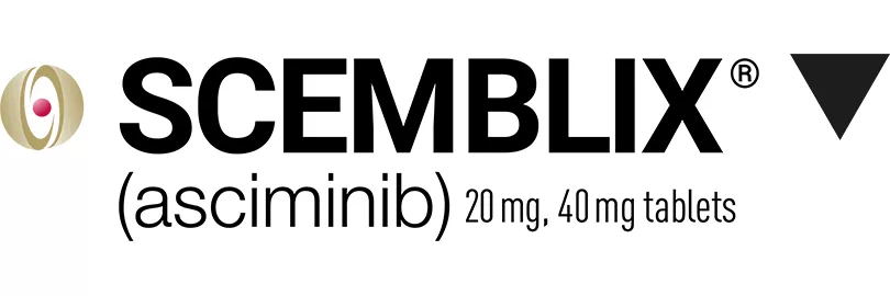 SCEMBLIX®▼ (asciminib) logo SCEMBLIX®▼ (asciminib) logo