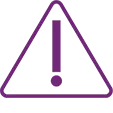 Icon of a warning triangle.