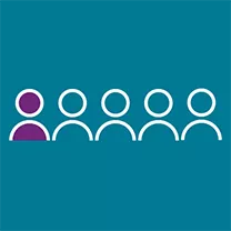 Graphic to represent 1 in 5 patients.