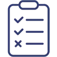 Clipboard icon representing symptom control.