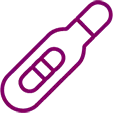 Icon of a pregnancy test.