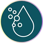 Icon to represent blood in the urine.