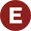 Circle with the letter E icon.