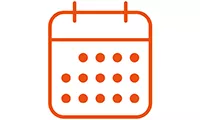 Calendar icon.