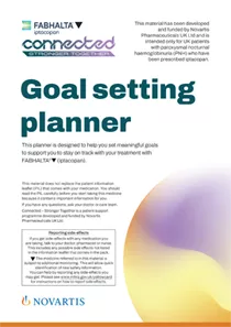 Preview image. Goal setting planner.