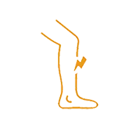 Icon to represent bone pain.