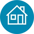 House icon representing KesimptaConnect homecare.