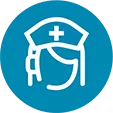 Healthcare professional icon representing KesimptaConnect nurse services.