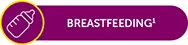 Icon of a feeding bottle representing breastfeeding.