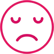 Icon of an embarrassed face.