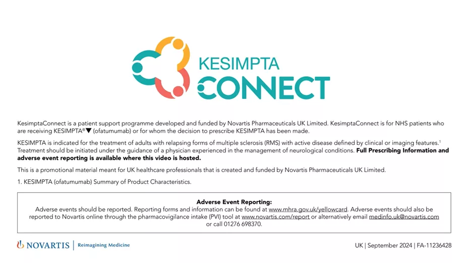 KesimptaConnect video - patient perspectives thumbnail