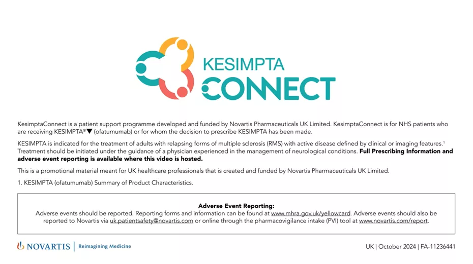 KesimptaConnect video - patient supporting patients thumbnail