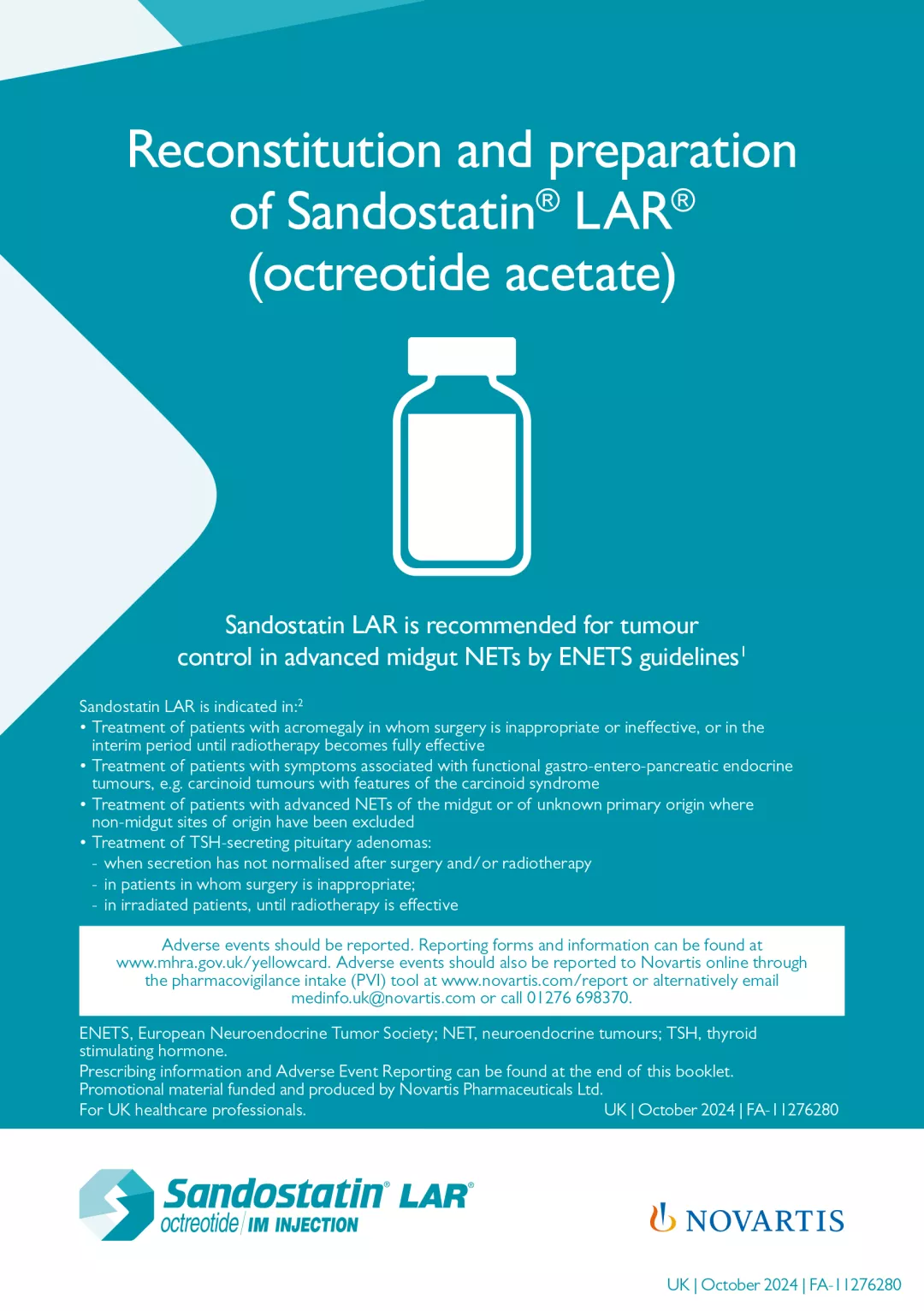 Preview image. Reconstitution and preparation of SANDOSTATIN LAR guide for HCPs.
