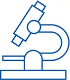 Icon of microscope. 