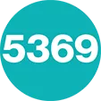 Circle with the number 5369.