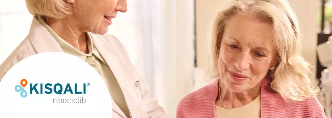 Hero Banner.  KISQALI® (ribociclib) logo.