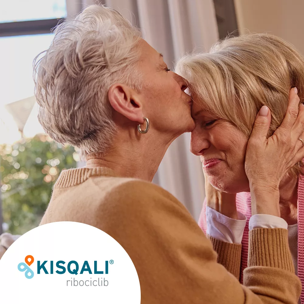 Hero banner. KISQALI® (ribociclib) logo.