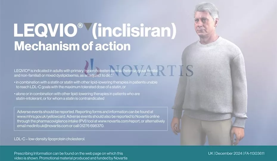 Preview image. LEQVIO® MOA video.