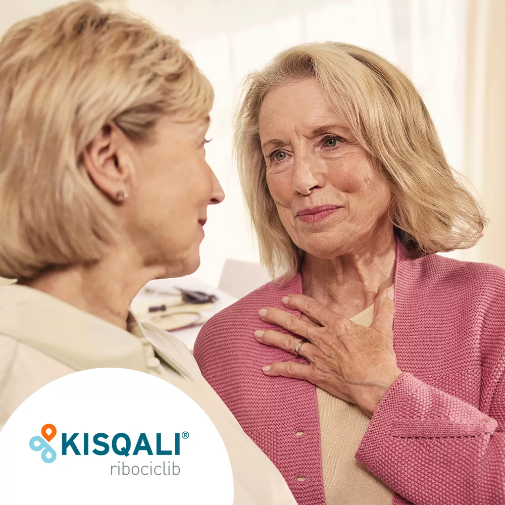 Hero banner.  KISQALI® (ribociclib) logo.