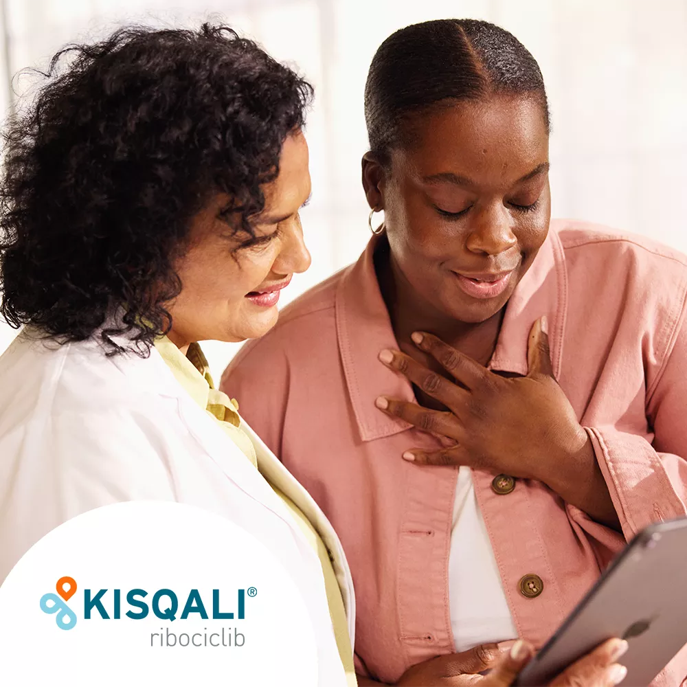 Hero banner.  KISQALI® (ribociclib) logo.