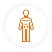 Icon to represent critical visceral disease.