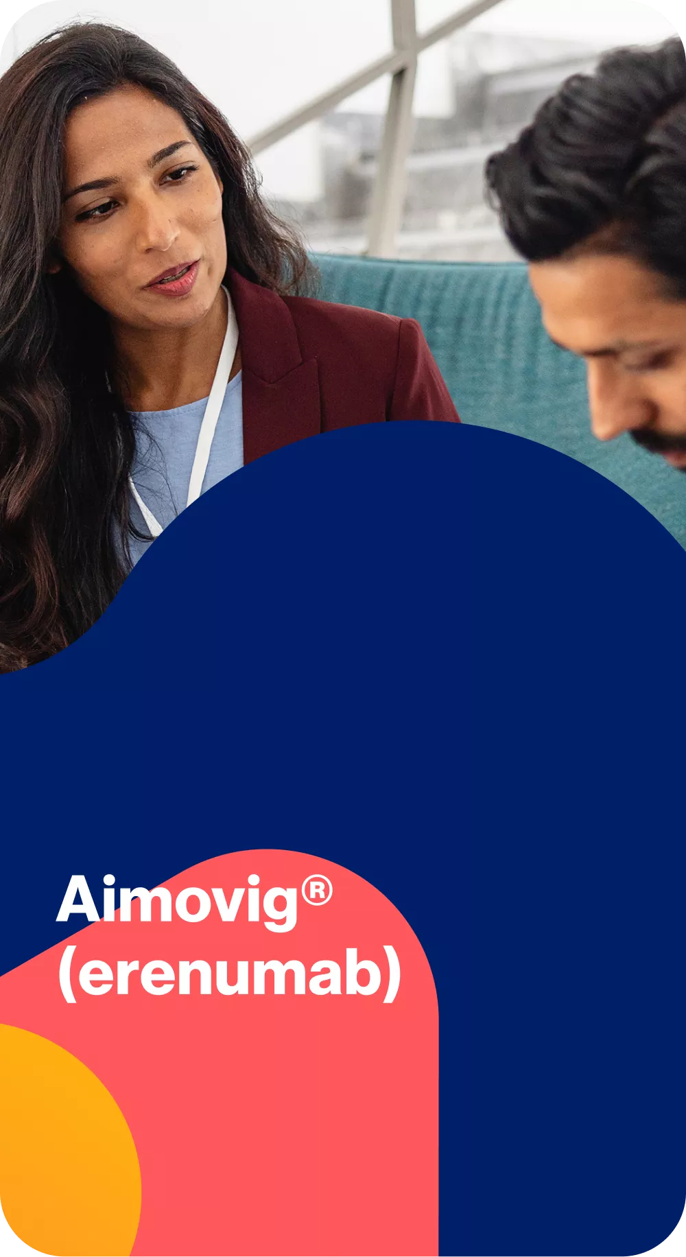 Aimovig® (erenumab) hero image.