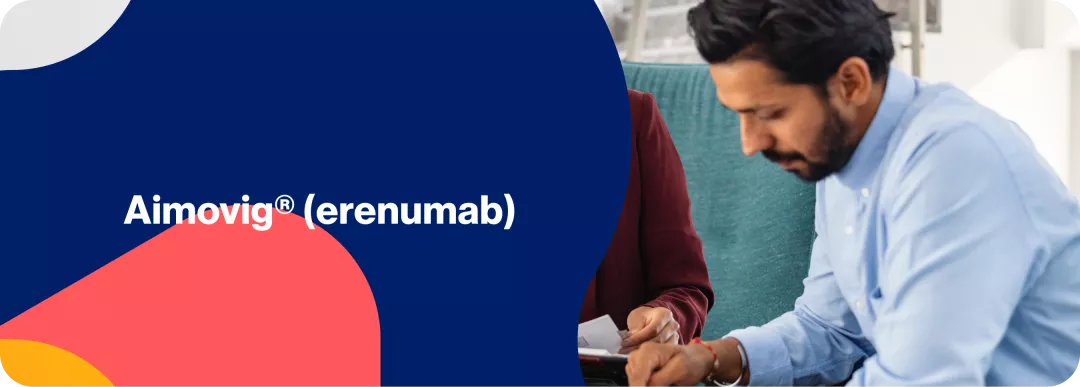 Aimovig® (erenumab) hero image.