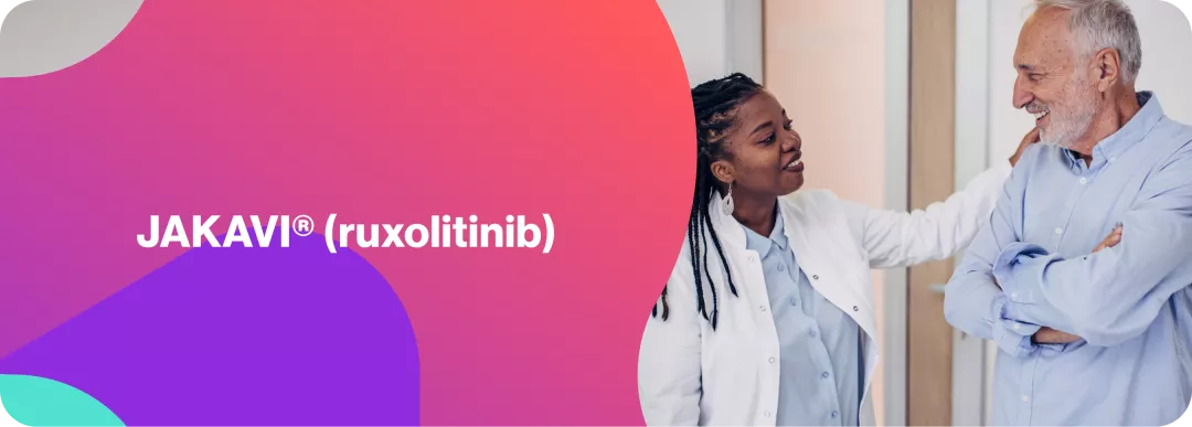 Jakavi® (ruxolitinib) hero image.