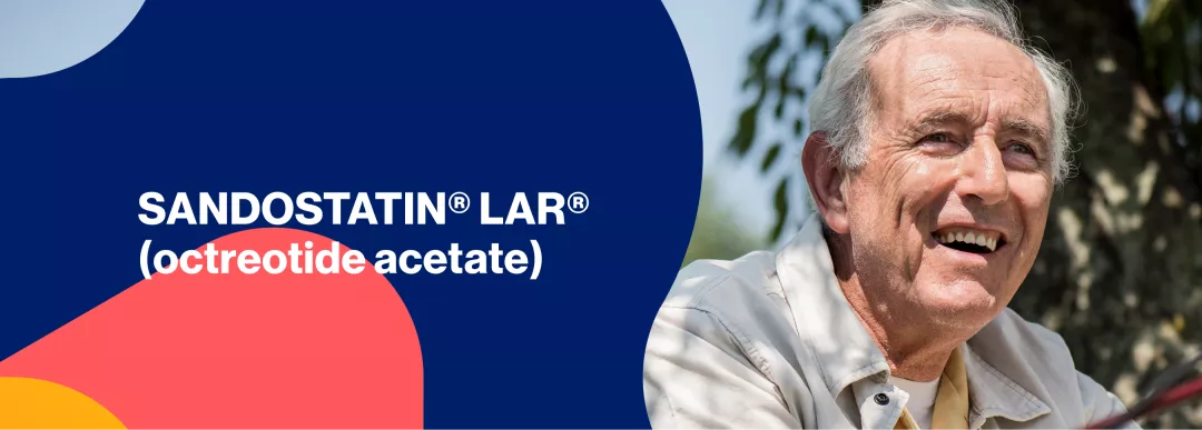 SANDOSTATIN® LAR® (octreotide acetate) hero image.