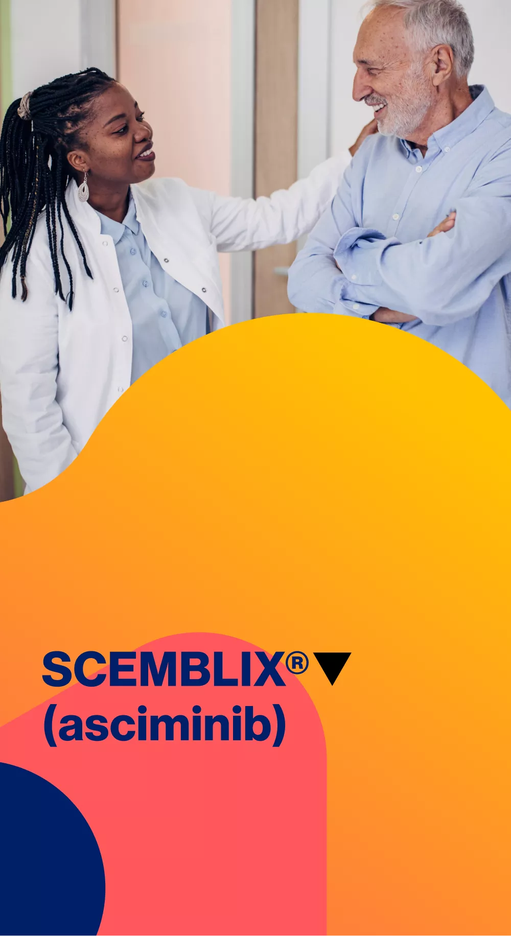 SCEMBLIX®▼ (asciminib) hero image.